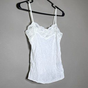 No Label - Lacey Camisole With Crinkle‎ Fabric Size XS